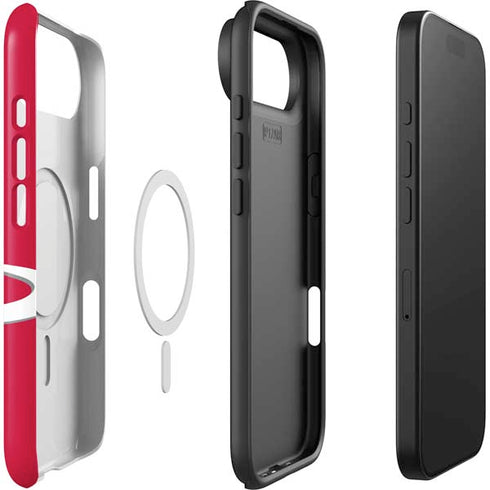 NBA Houston Rockets Large Logo iPhone 17 Air Magsafe Impact Case