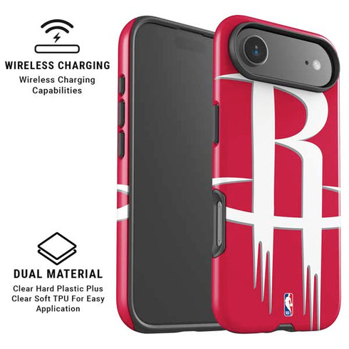 NBA Houston Rockets Large Logo iPhone 17 Air Magsafe Impact Case