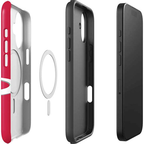 NBA Houston Rockets Large Logo iPhone 17 Magsafe Impact Case