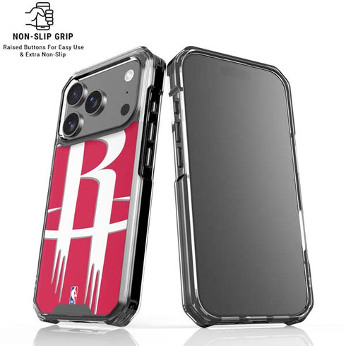 NBA Houston Rockets Large Logo iPhone 17 Pro Clear Case