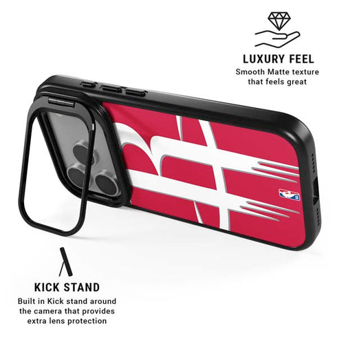 NBA Houston Rockets Large Logo iPhone 17 Pro Kickstand Case