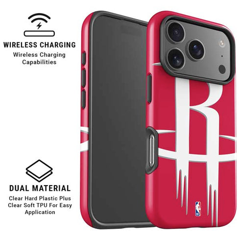 NBA Houston Rockets Large Logo iPhone 17 Pro Magsafe Impact Case