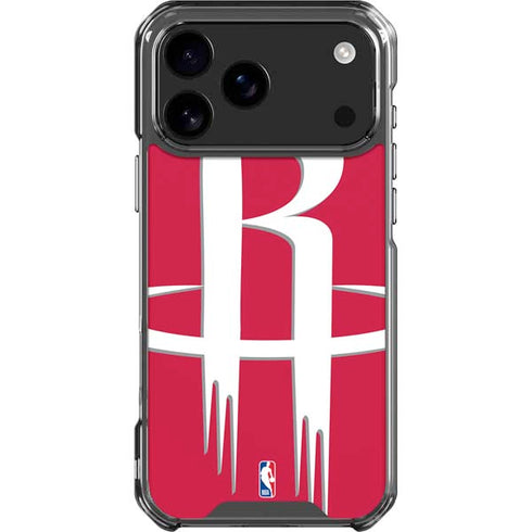 NBA Houston Rockets Large Logo iPhone 17 Pro Max Clear Case