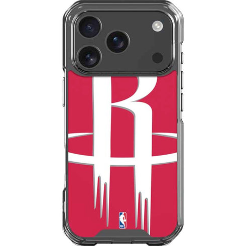 NBA Houston Rockets Large Logo iPhone 18 Pro Clear Case