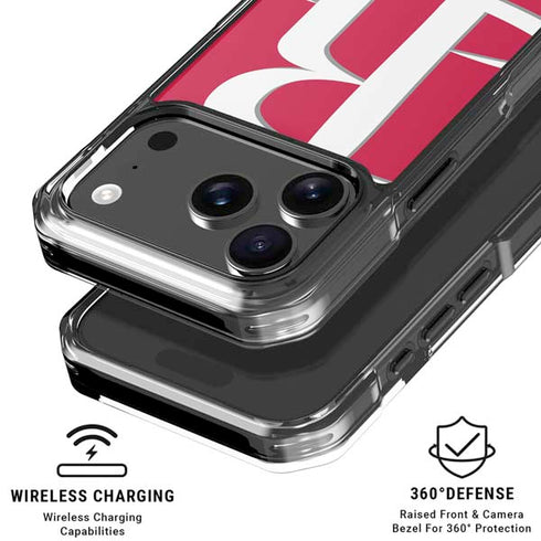 NBA Houston Rockets Large Logo iPhone 18 Pro Clear Case