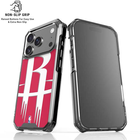 NBA Houston Rockets Large Logo iPhone 18 Pro Clear Case