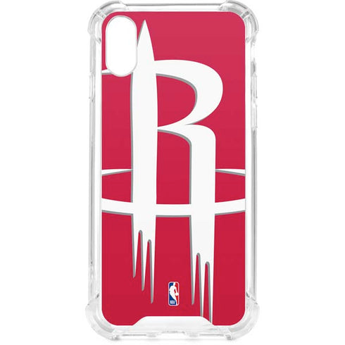 NBA Houston Rockets Large Logo iPhone XS Clear Case