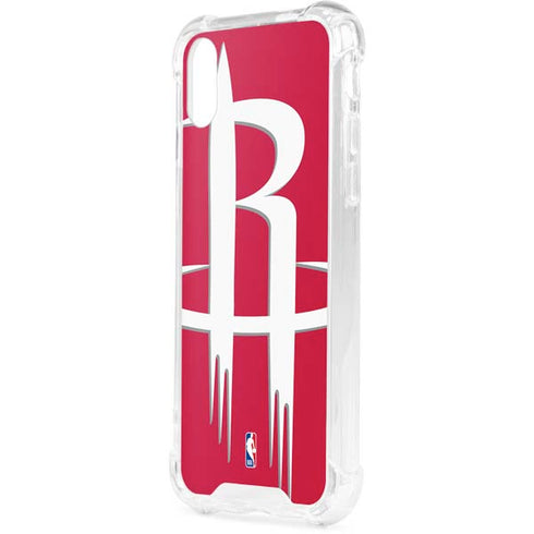 NBA Houston Rockets Large Logo iPhone XS Clear Case