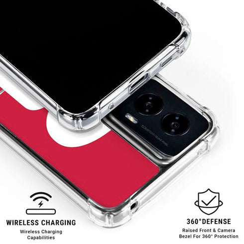 NBA Houston Rockets Large Logo Moto G Power 5G (2024) Clear Case