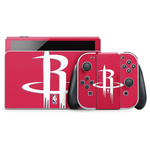 NBA Houston Rockets Large Logo Nintendo Skins