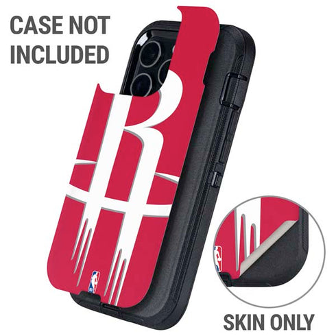 NBA Houston Rockets Large Logo Otterbox Defender iPhone Skin