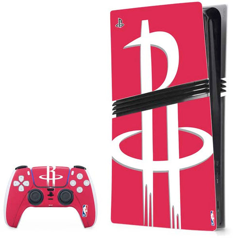 NBA Houston Rockets Large Logo PS5 Pro Bundle Skin