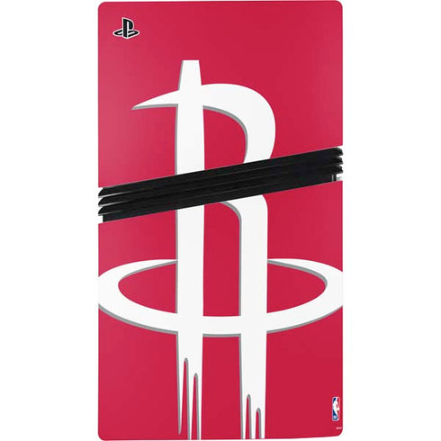NBA Houston Rockets Large Logo PS5 Pro Disk Console Skin