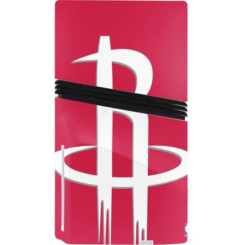NBA Houston Rockets Large Logo PS5 Pro Disk Console Skin