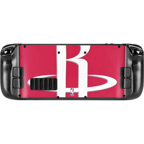 NBA Houston Rockets Large Logo Steam Deck Handheld Gaming Computer Skin
