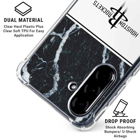 NBA Houston Rockets Marble Galaxy A36 5G Clear Case
