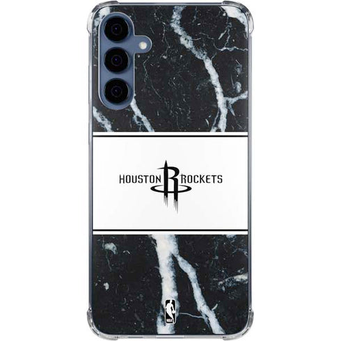 NBA Houston Rockets Marble Galaxy A55 5G Clear Case