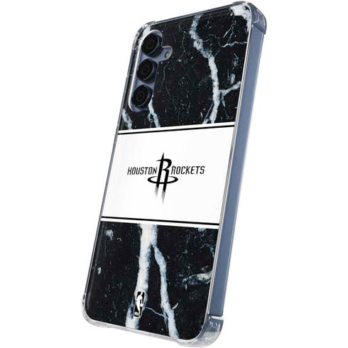 NBA Houston Rockets Marble Galaxy A55 5G Clear Case