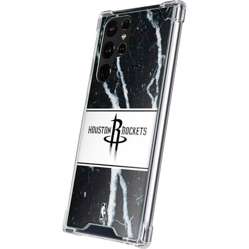 NBA Houston Rockets Marble Galaxy S23 Ultra Clear Case
