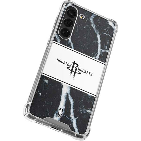 NBA Houston Rockets Marble Galaxy S24 FE Clear Case