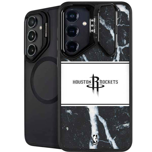 NBA Houston Rockets Marble Galaxy S24 Plus Kickstand Case
