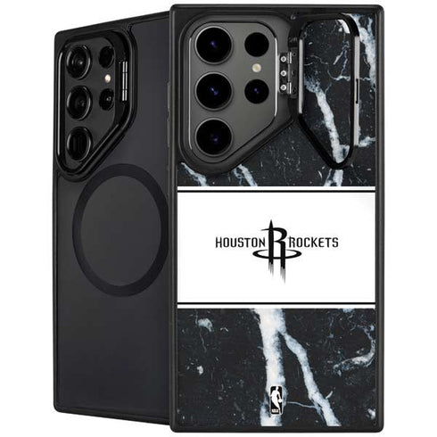 NBA Houston Rockets Marble Galaxy S25 Ultra Kickstand Case