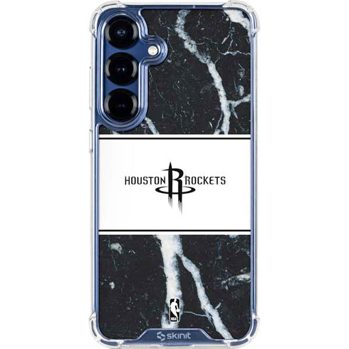 NBA Houston Rockets Marble Galaxy S25 Plus Clear Case