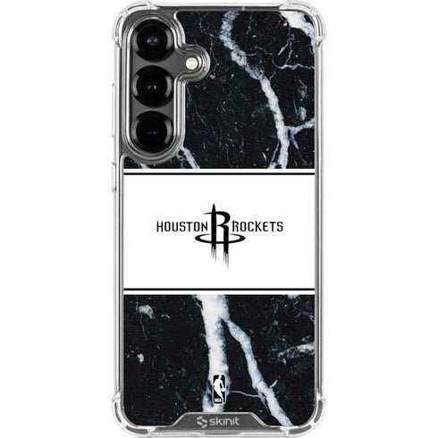 NBA Houston Rockets Marble Galaxy S26 Plus Clear Case
