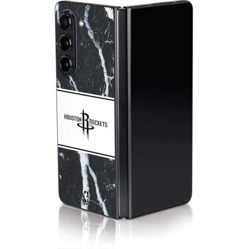 NBA Houston Rockets Marble Galaxy Z Fold5 5G Skin