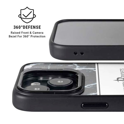 NBA Houston Rockets Marble iPhone 15 Plus Kickstand Case