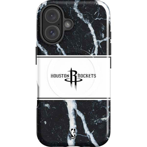 NBA Houston Rockets Marble iPhone 16 Magsafe Impact Case