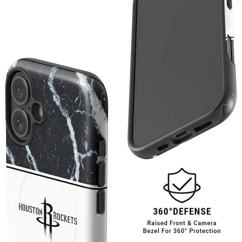 NBA Houston Rockets Marble iPhone 16 Magsafe Impact Case