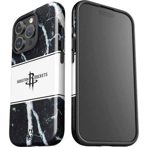 NBA Houston Rockets Marble iPhone 16 Pro Max Impact Case