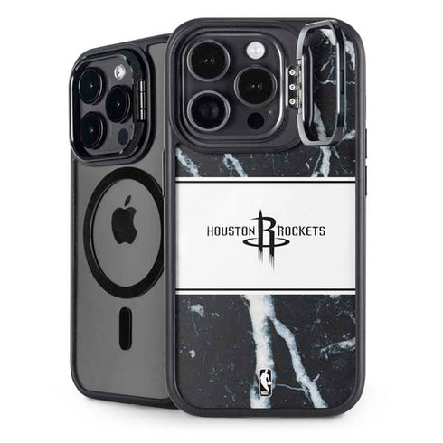 NBA Houston Rockets Marble iPhone 16 Pro Max Kickstand Case