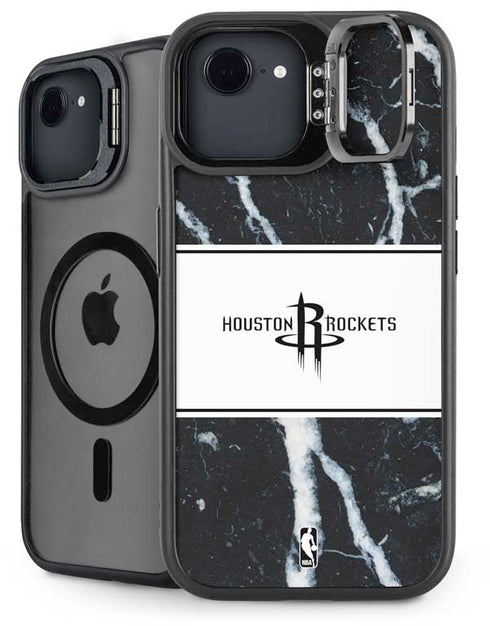 NBA Houston Rockets Marble iPhone 16e Kickstand Case