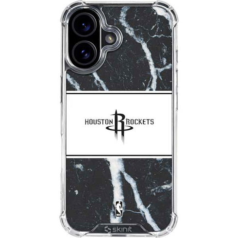 NBA Houston Rockets Marble iPhone 17 Clear Case