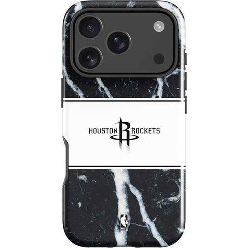 NBA Houston Rockets Marble iPhone 18 Pro Impact Case