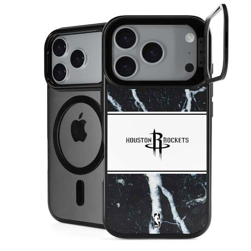 NBA Houston Rockets Marble iPhone 18 Pro Max Kickstand Case