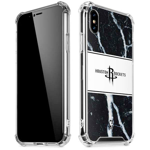 NBA Houston Rockets Marble iPhone X/XS Clear Case