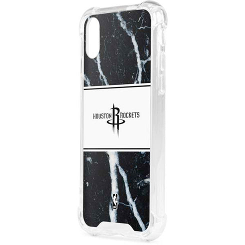 NBA Houston Rockets Marble iPhone XS Clear Case