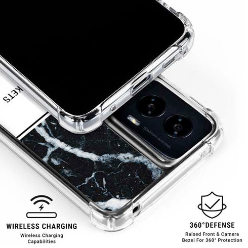 NBA Houston Rockets Marble Moto G Power 5G (2024) Clear Case