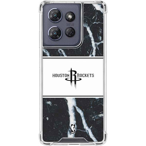 NBA Houston Rockets Marble Moto G Power 5G (2025) Clear Case
