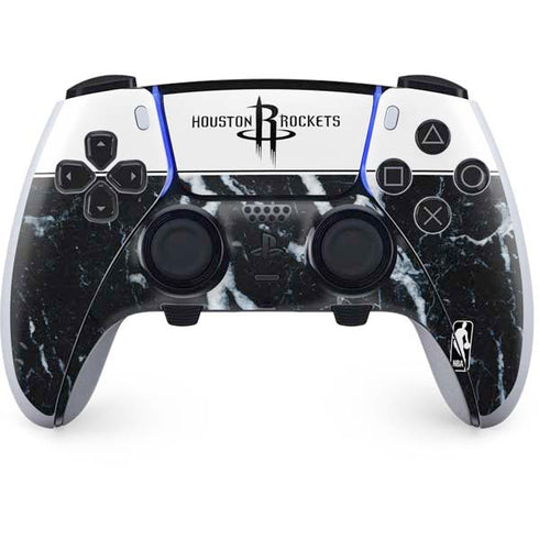 NBA Houston Rockets Marble PS5 DualSense Edge Pro Controller Skin
