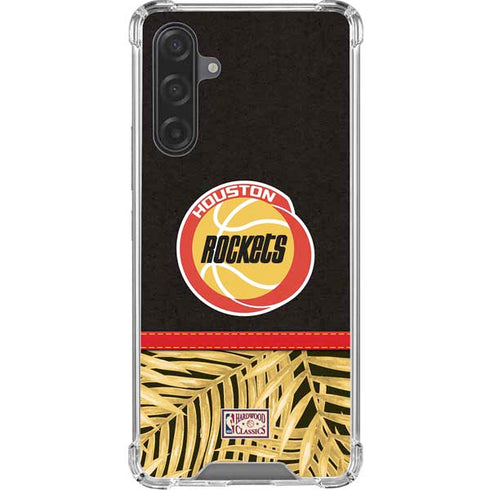 NBA Houston Rockets Retro Palms Galaxy A17 Clear Case