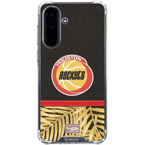 NBA Houston Rockets Retro Palms Galaxy A36 5G Clear Case