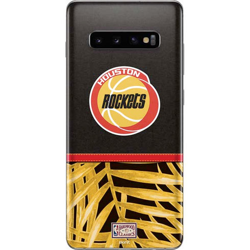 NBA Houston Rockets Retro Palms Galaxy S10 Plus Skin