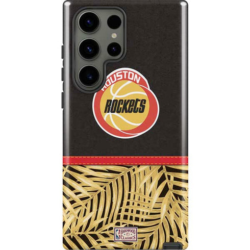 NBA Houston Rockets Retro Palms Galaxy S23 Ultra Pro Case