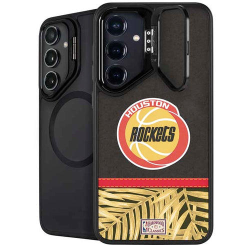 NBA Houston Rockets Retro Palms Galaxy S24 FE Kickstand Case