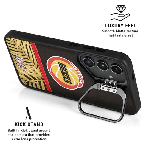 NBA Houston Rockets Retro Palms Galaxy S24 Kickstand Case