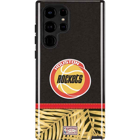 NBA Houston Rockets Retro Palms Galaxy S25 Ultra Impact Case